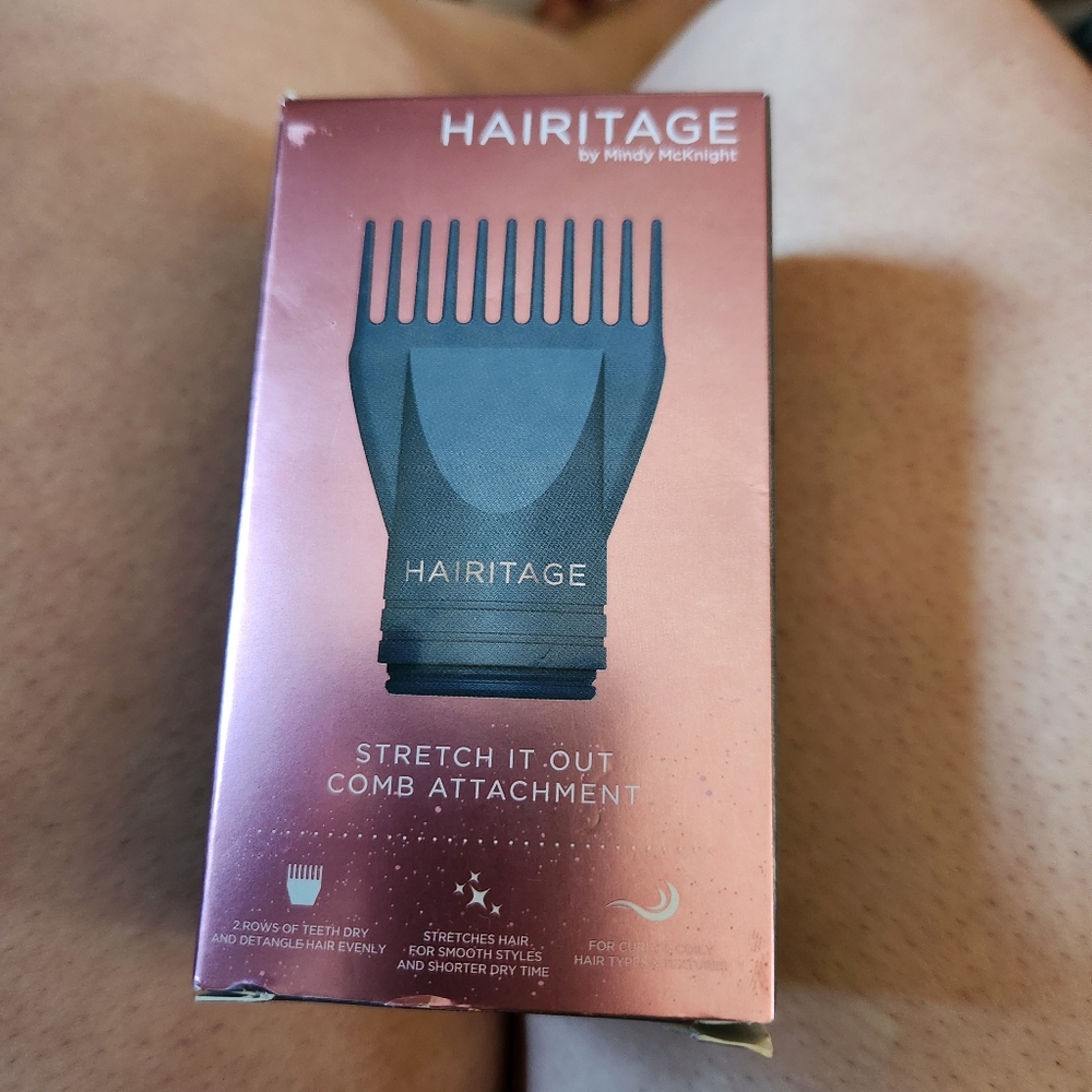 Stretch It Out Comb Attachment. Hairitage.